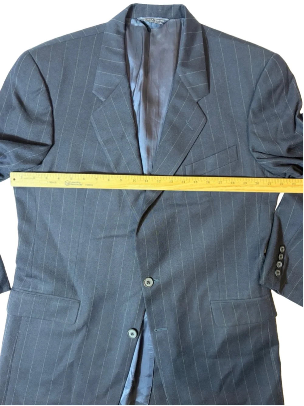 Gieves & Hawkes Savile Row London Wool Pinstripe Blazer Men’s Classic Tailored